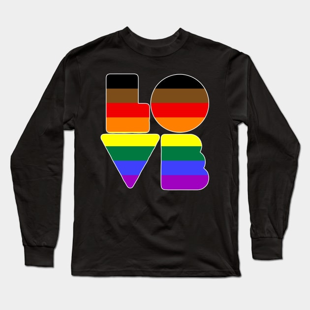 LOVE (Philly Pride) Long Sleeve T-Shirt by Zogar77